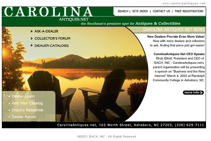 Caolina Antiques Portal