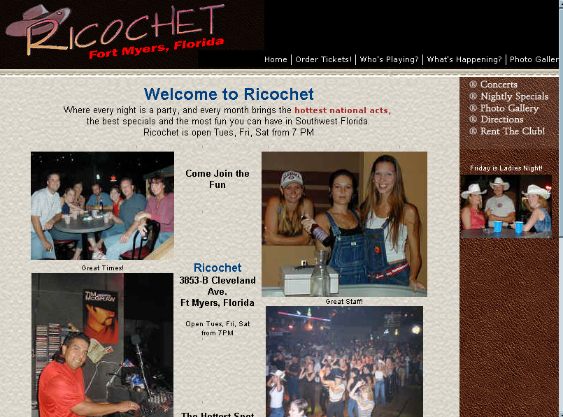 Ricochet Nightclub - Ft Myers, Florida